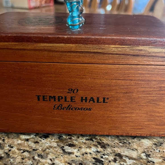 Vtg Handmade Cigar Box handbag / handled box - Picture 3 of 14